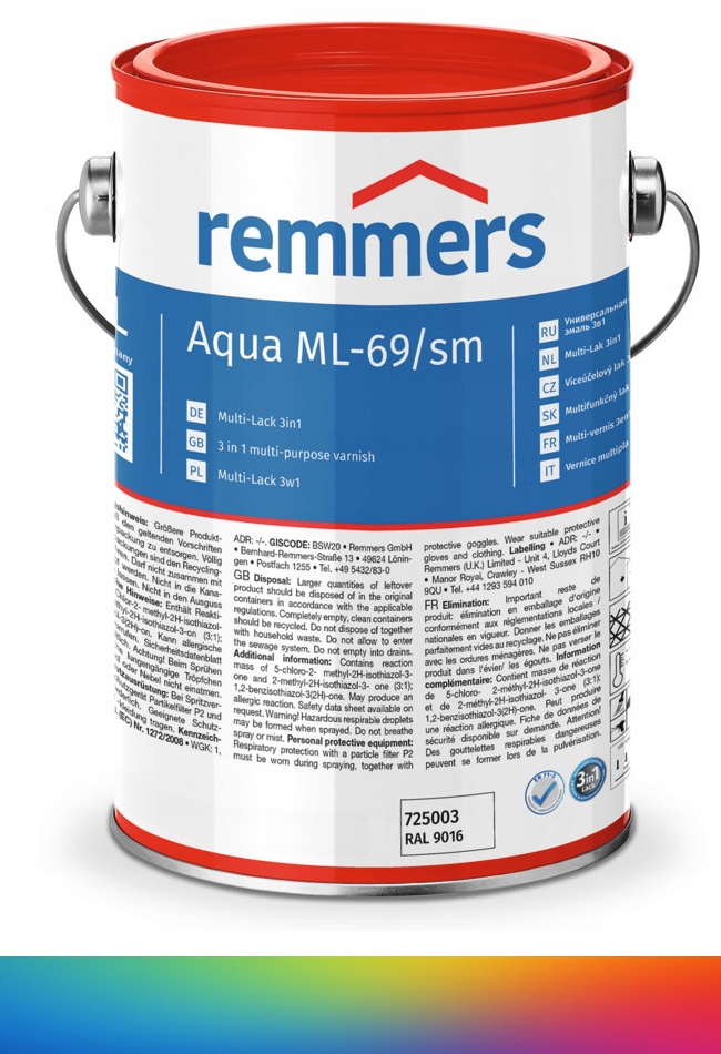 Remmers ML-69 3v1 Grunt kov ocel Pvc Ral Ncs 20L