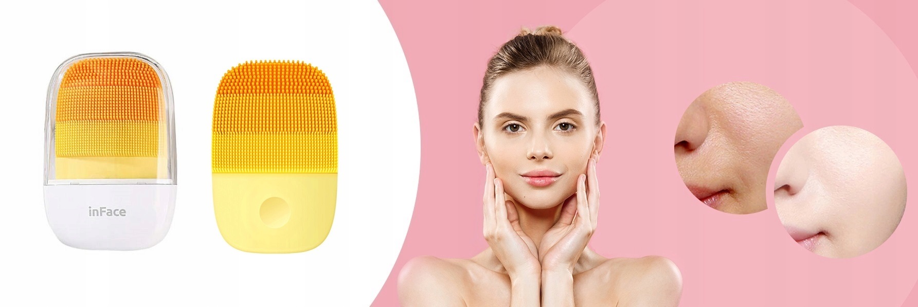 INFACE SZCZOTECZKA SONICZNA DO TWARZY + MASECZKA Model MS2000