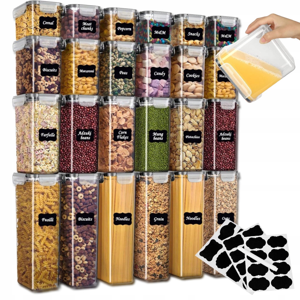 nádoba na potraviny krabička na skladování potravin Sada 24 dílů