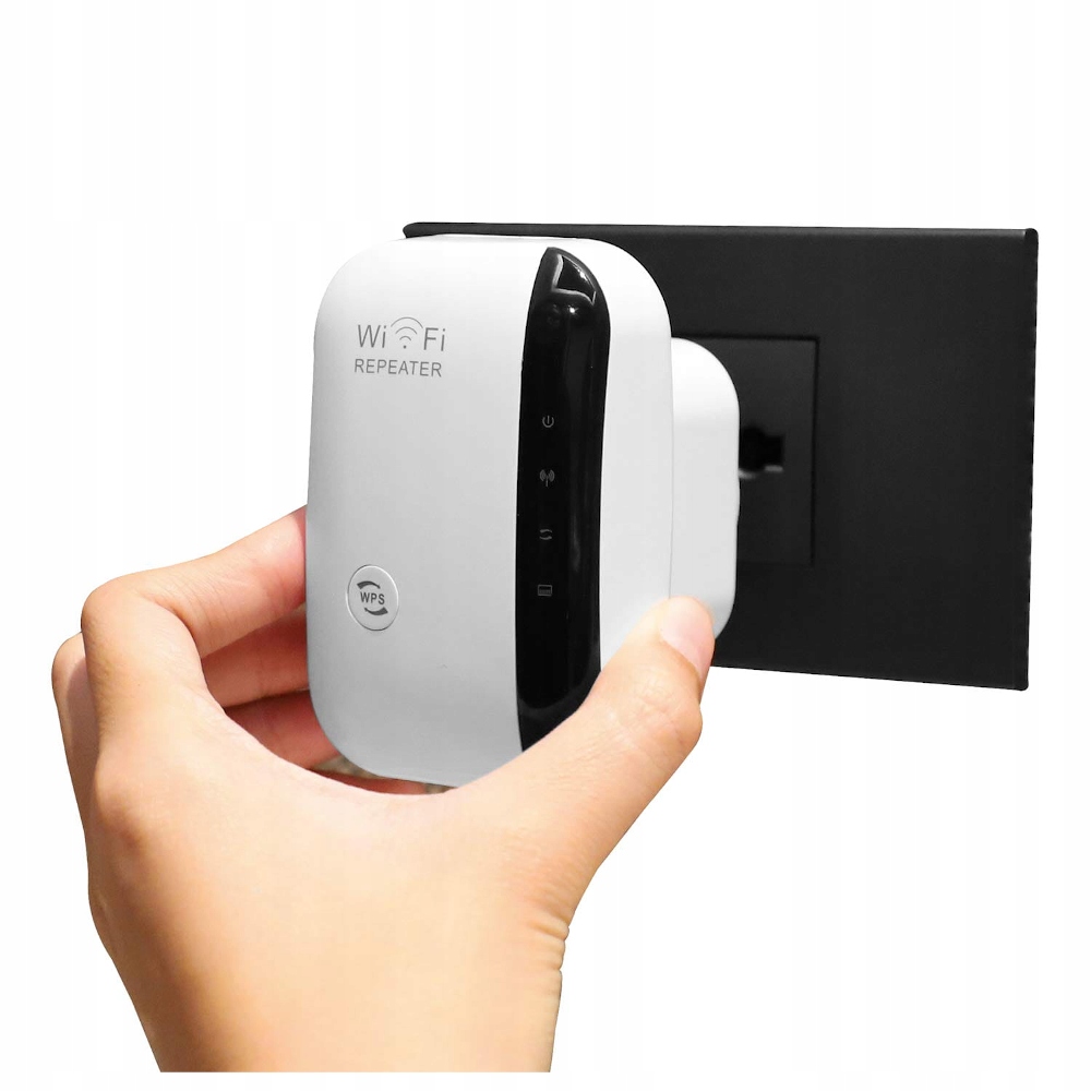 Wzmacniacz sygnału WIFI REPEATER LAN 300Mbps internetu zasięgu Typ Ethernet i modem