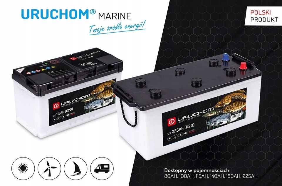 Akumulator do Kampera Łodzi 80Ah Uruchom Marine Rodzaj akumulator