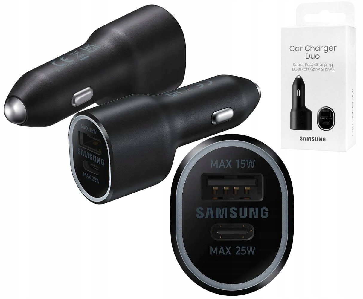 Samsung Car Charger Duo (25W & 15W)