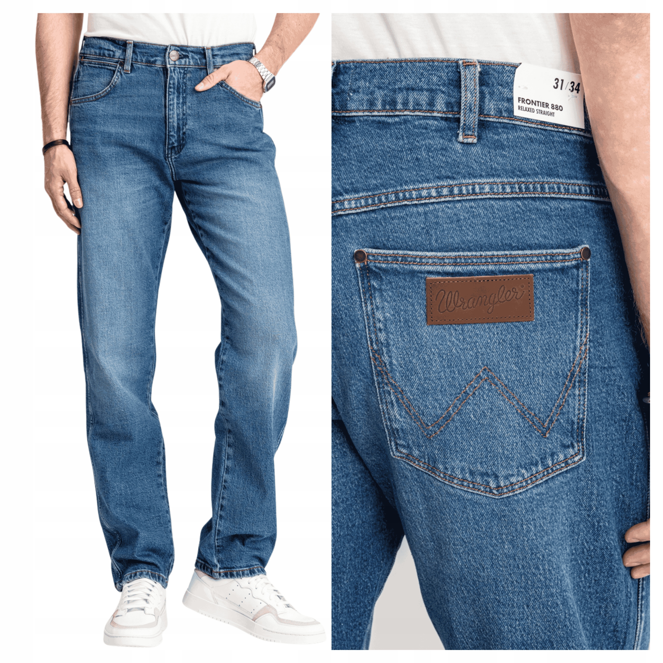 Wrangler Pánské Džínové Kalhoty Frontier Seeing Double 112350808 W28 L32
