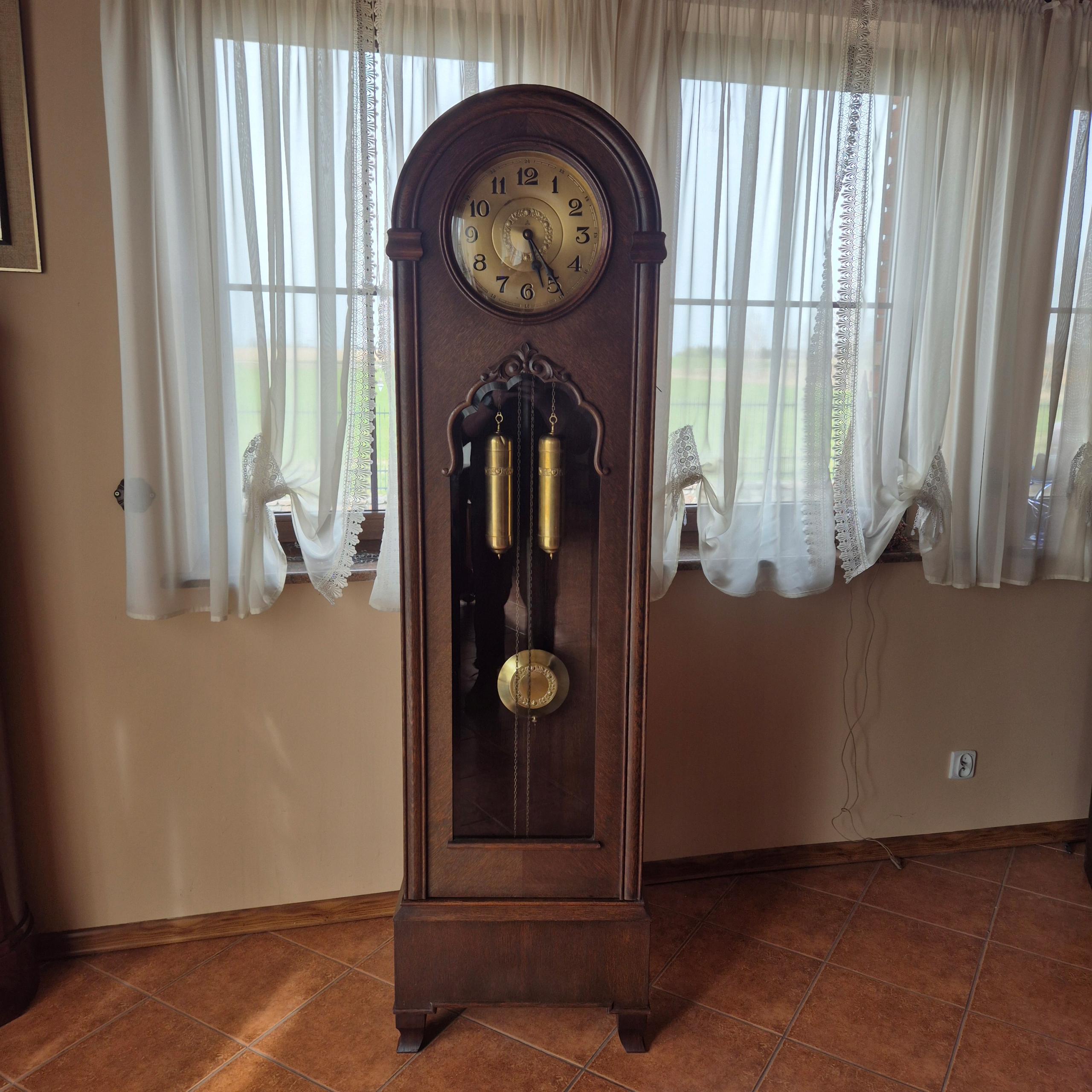 Zegar Stojący Dąb ALPINA ( po renowacji )