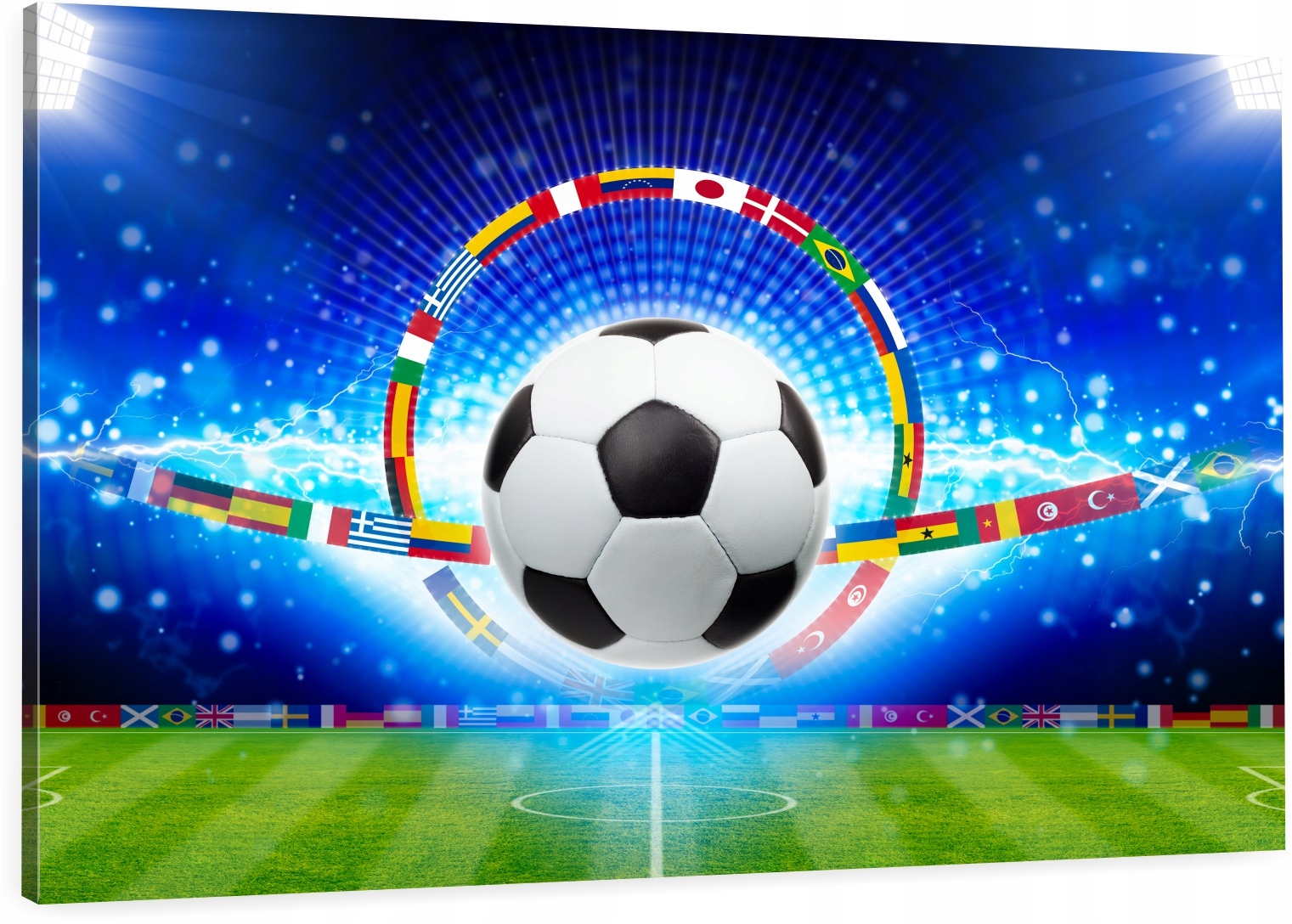 

Obraz Na Płótnie Piłka Stadion Flagi 110x70
