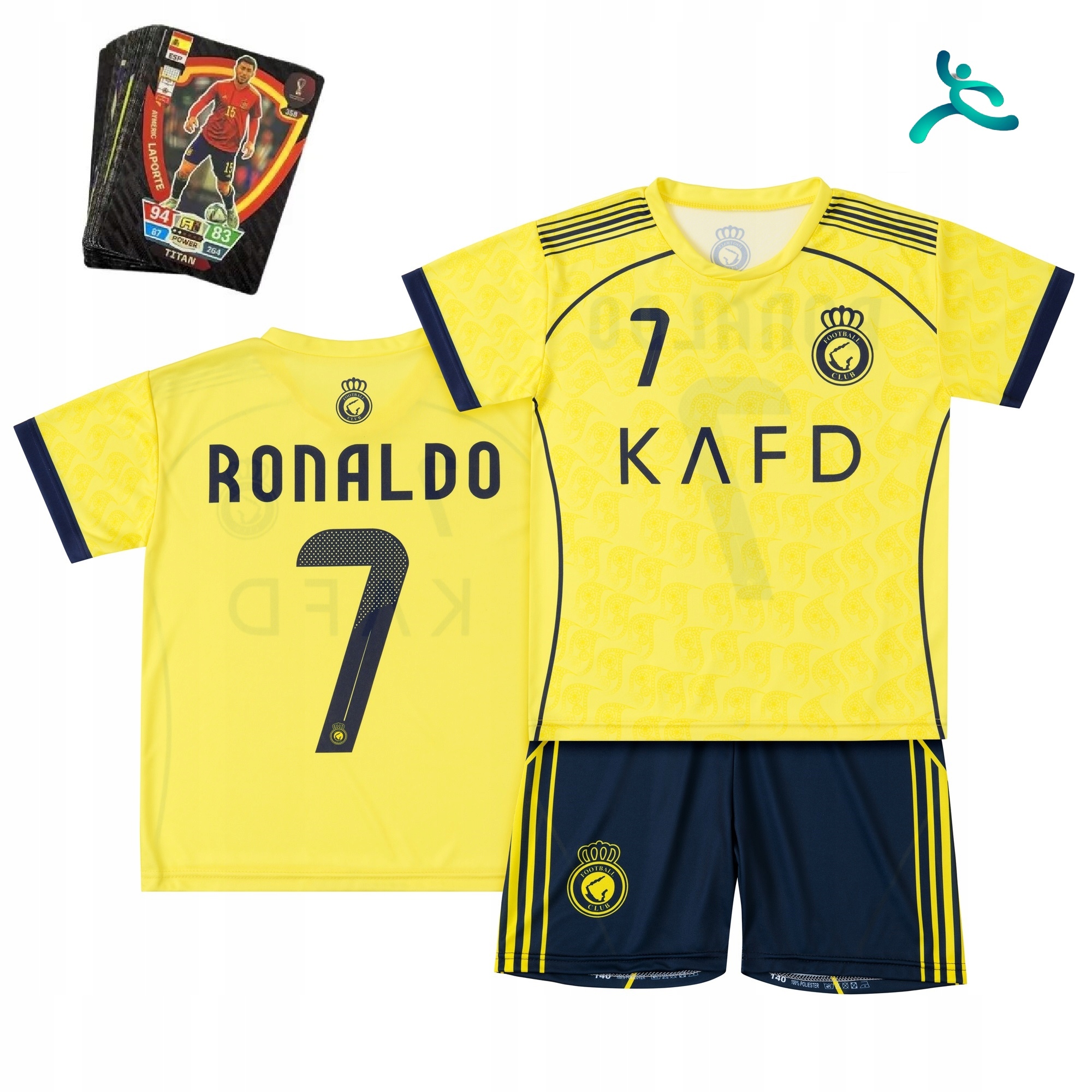 Strój komplet piłkarski Ronaldo rozm. 110