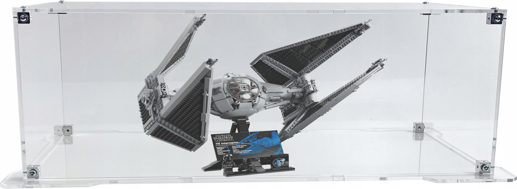 Vitrína s podstavcem Drewlandia pro stavebnici Lego 75382 Star Wars Tie