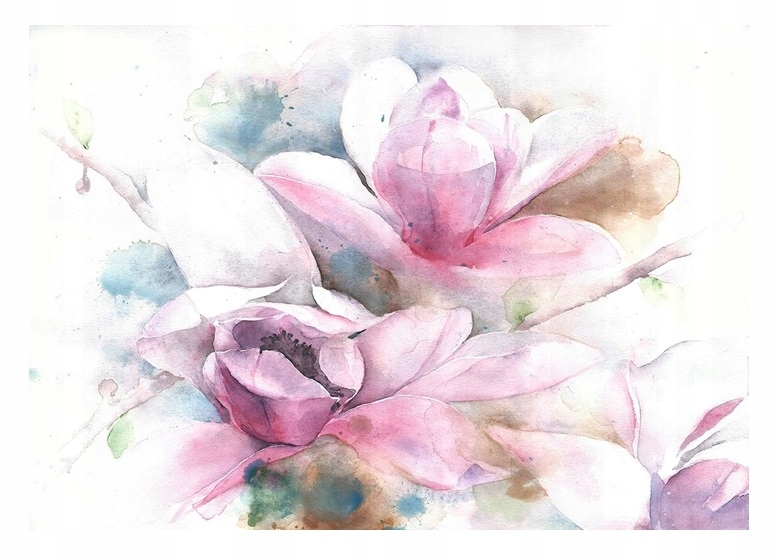 Fototapeta Do Ložnice Pastelové Květiny Na Flizelině Stěna 254x184