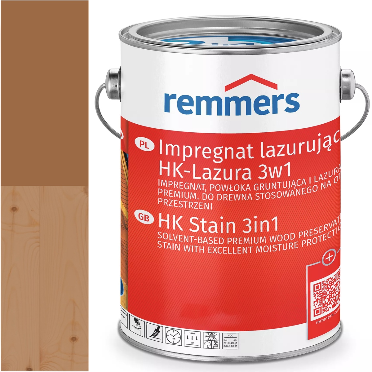 Remmers HK-Lasur Ochranná lazúra na drevo Ral 8001 Hnedá Orchová 10L