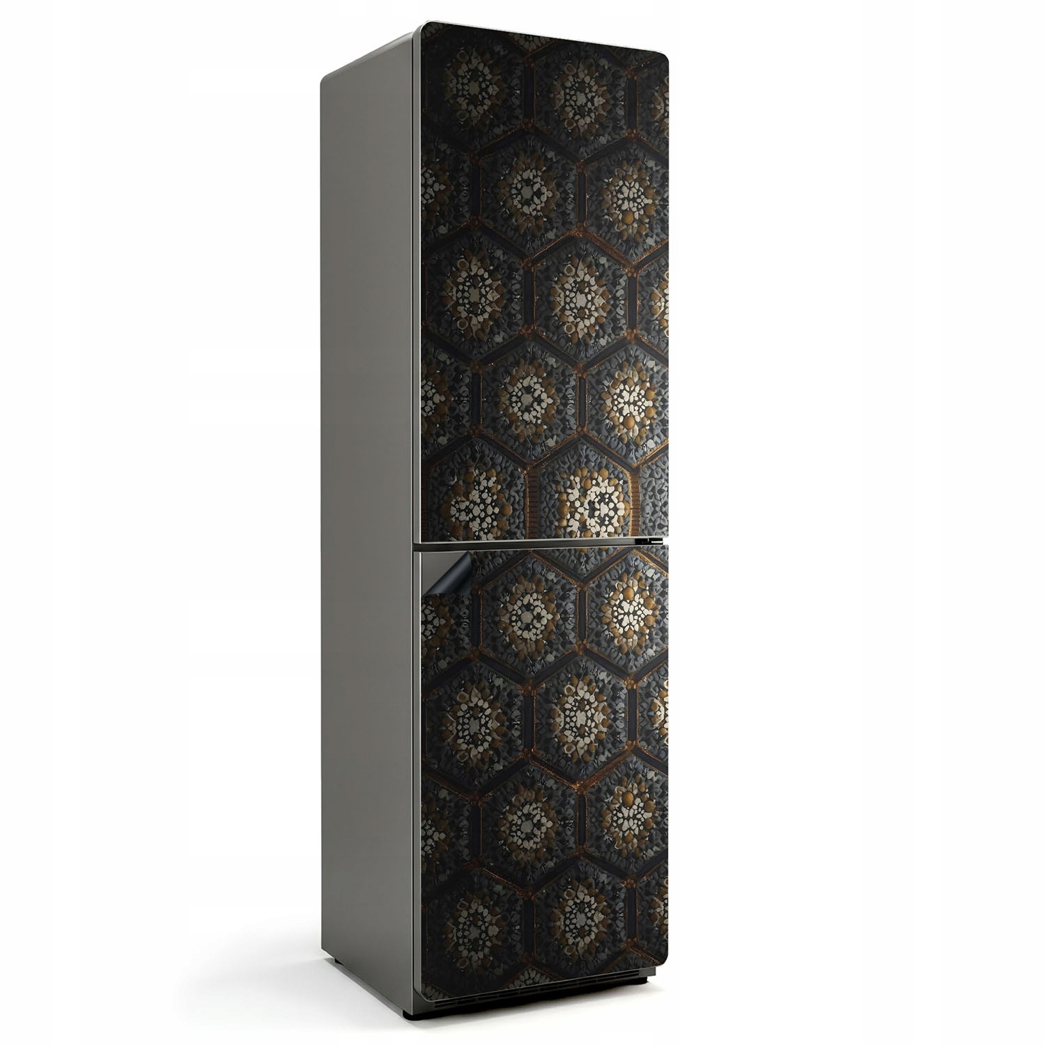 Magnetická podložka na chladničku s ozdobným motívom Hexagonálny vzor s detailmi