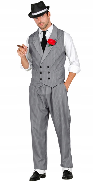 Kostým Gangsterský Oblek 20. Léta Karneval Bal XL 10254 Widmann