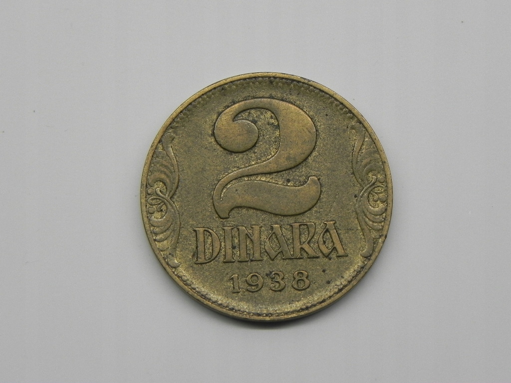 2911/ 2 DINARA 1938 JUGOSŁAWIA