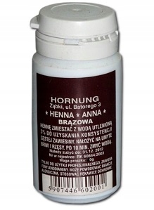 

Henna proszkowa Anna brązowa 20g.