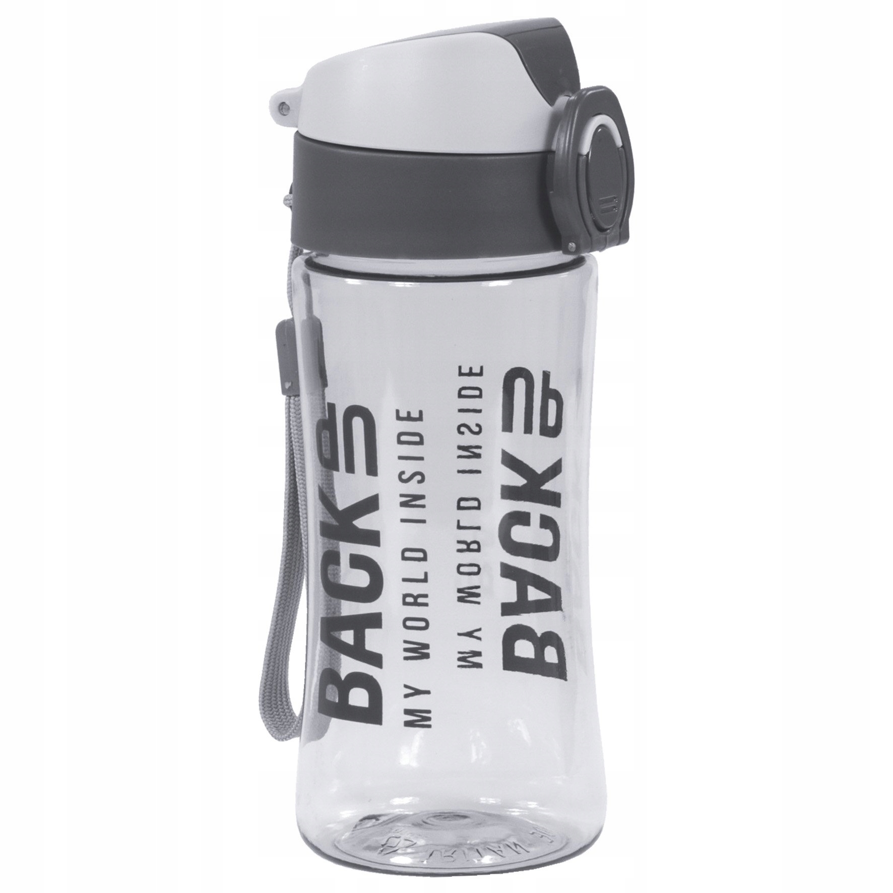 

Bidon szkolny BackUp Derform BB4A szary Bpa Free