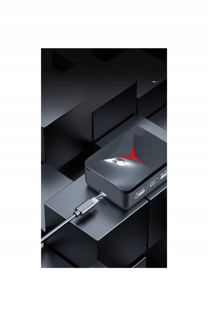 SŁUCHAWKI BEZPRZEWODOWE DOUSZNE M90 PRO MIKROFON BLUETOOTH 5.3 + POWERBANK Kolor wielokolorowy