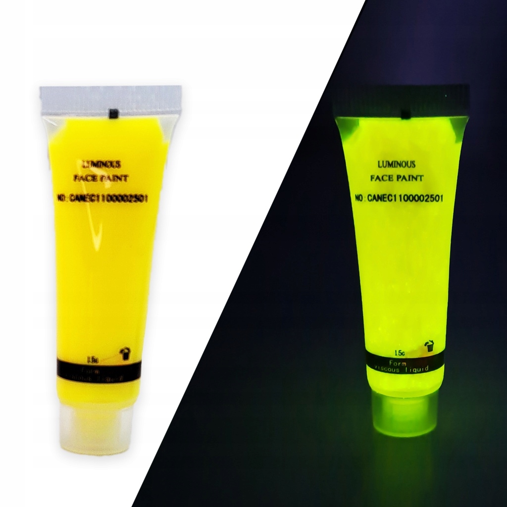 

świecąca farba fluorescencyjna żółty