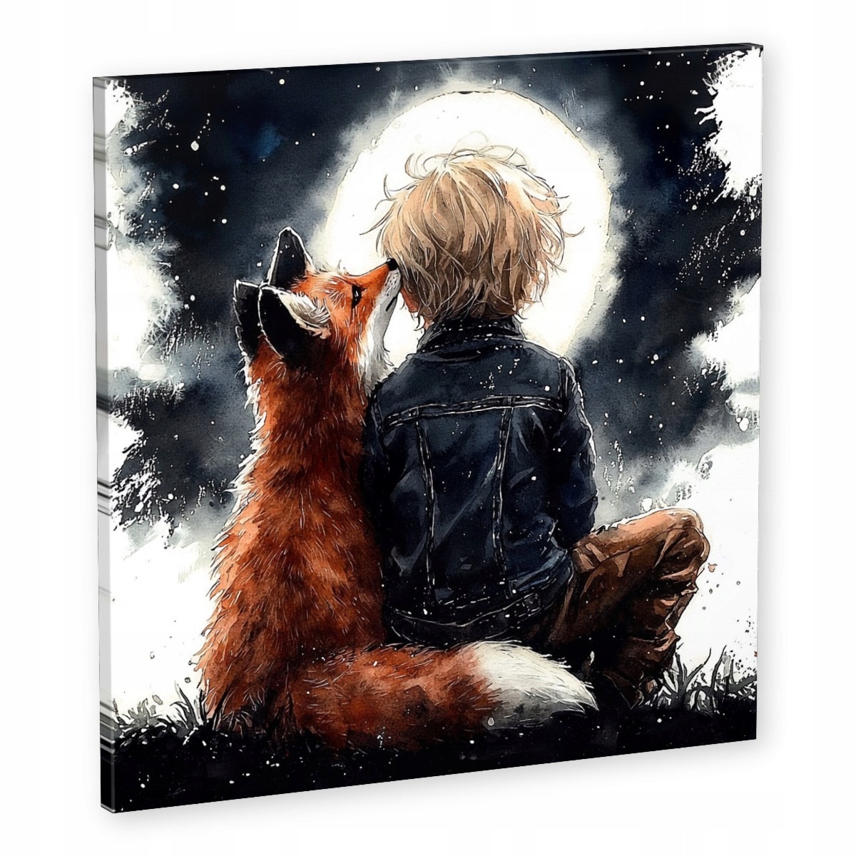 Obraz Na Plátně Canvas Pohádka Malý Princ Liška Měsíc Přátelství 50x50
