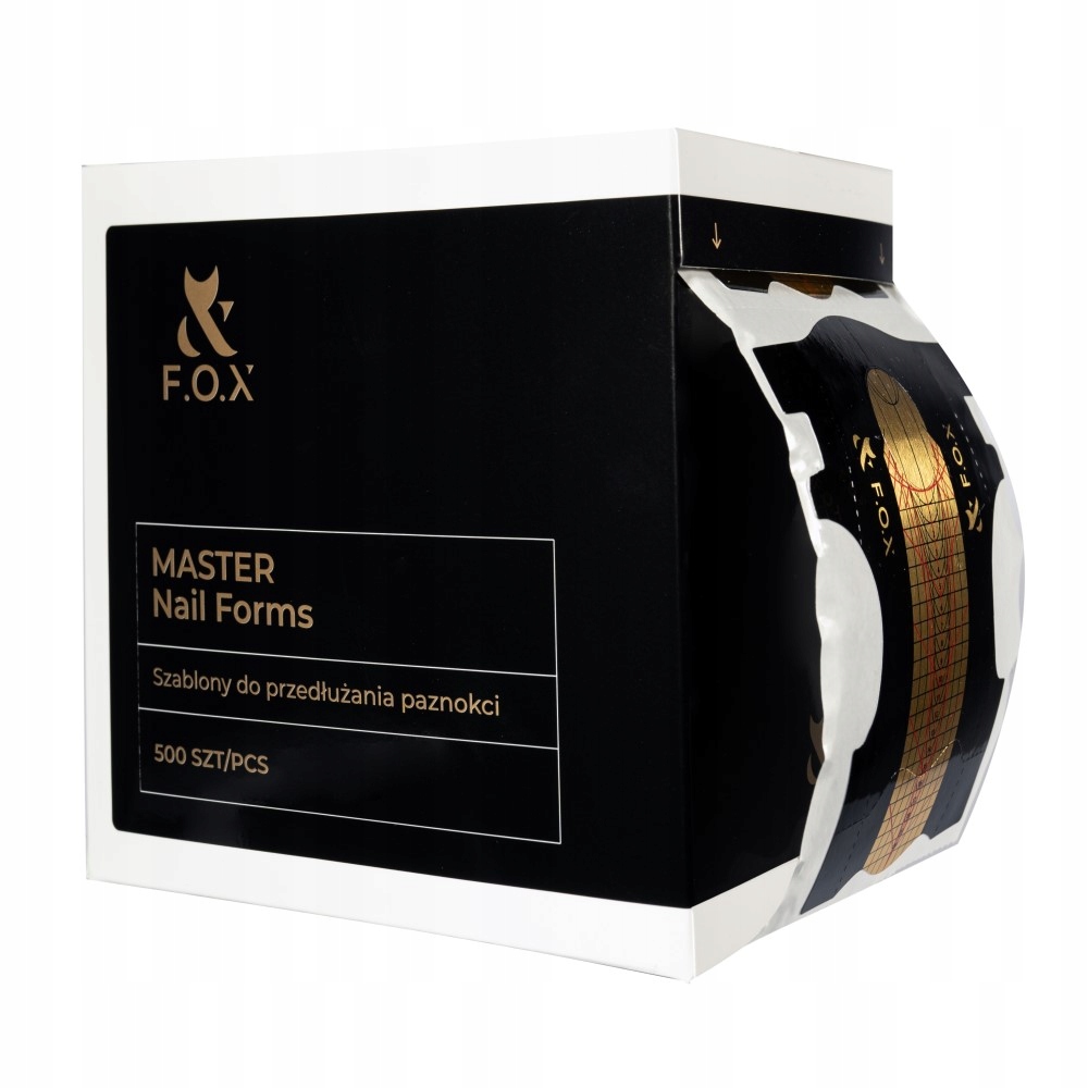F.o.x Master Nail Forms 500 ks Formičky na nehty Profesionální šablony