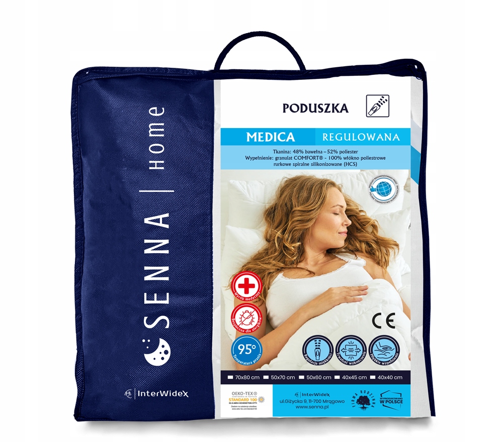 

Poduszka Medica 40x40 Medyczna 95°C Inter-widex