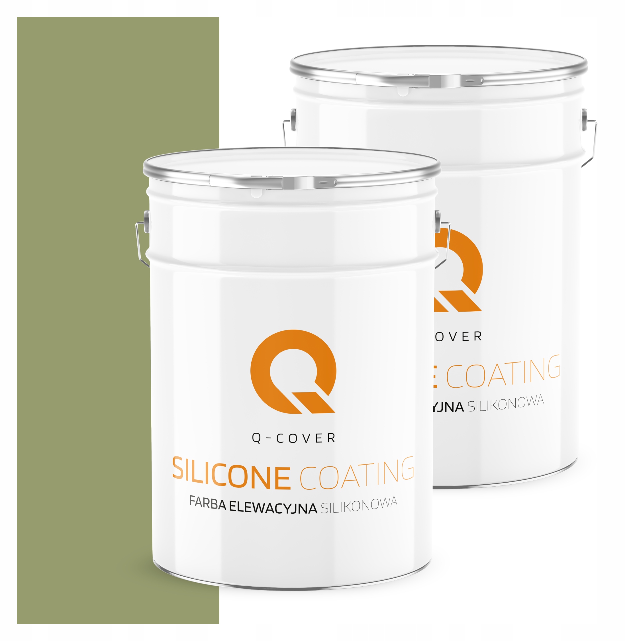 Fasádna farba Fasádová 10L Silikónová Uv farba Zelená