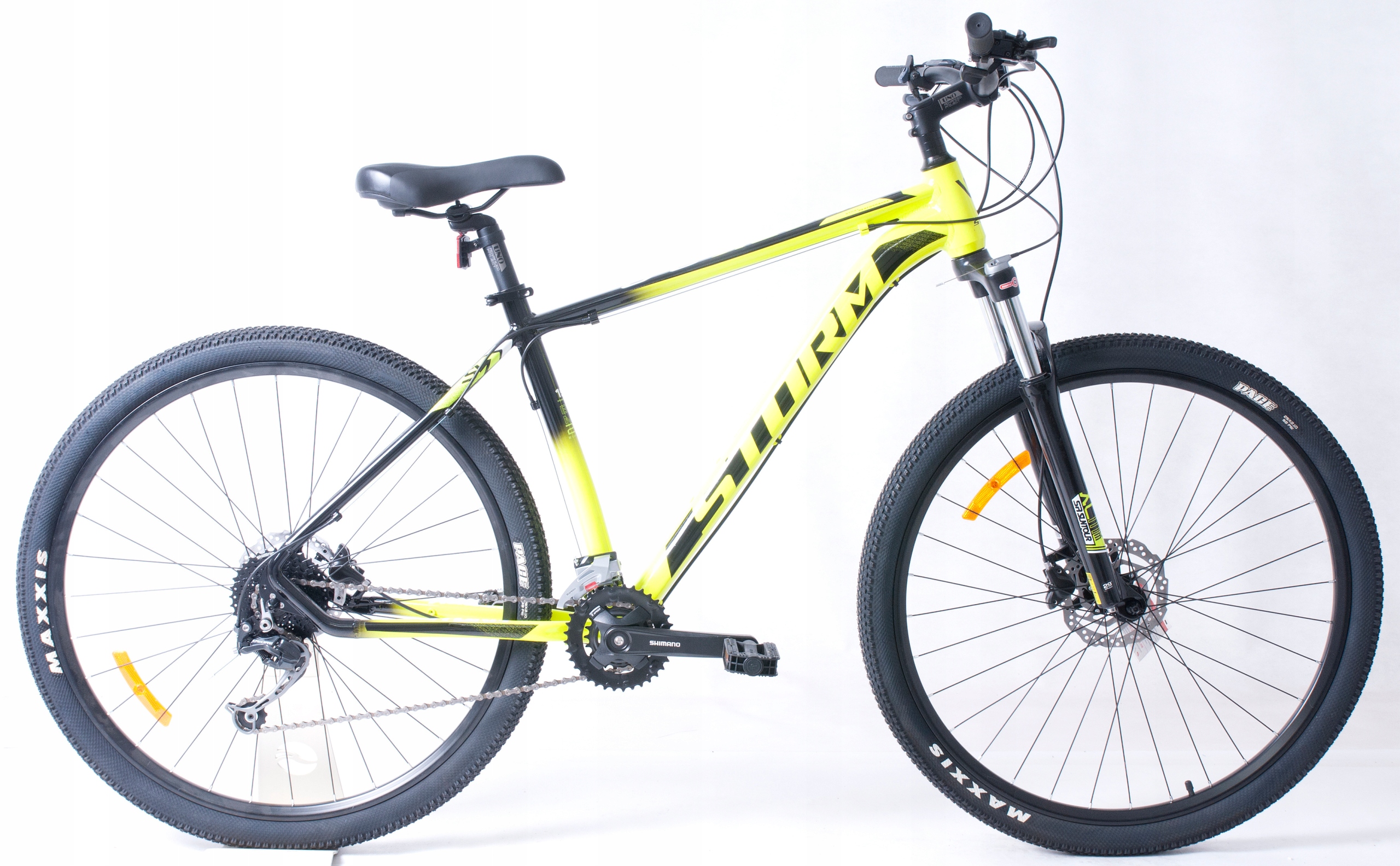 Rower górski męski Storm 29 Shark 5.0 Man 19" limonkowo-czarny połysk