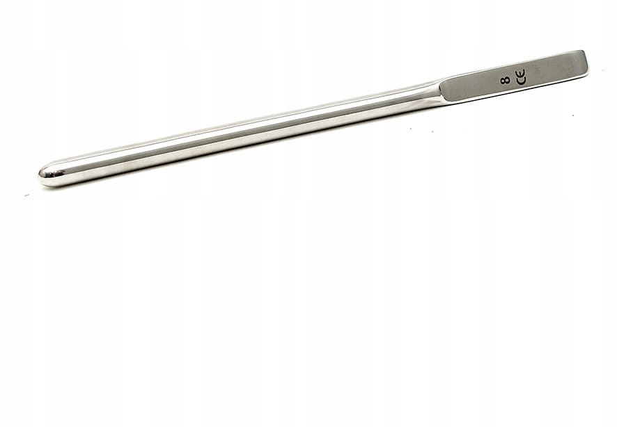 STALOWY DILATOR SONDA CEWKI MOCZOWEJ SINGLE END 8 MM Kolor srebrny