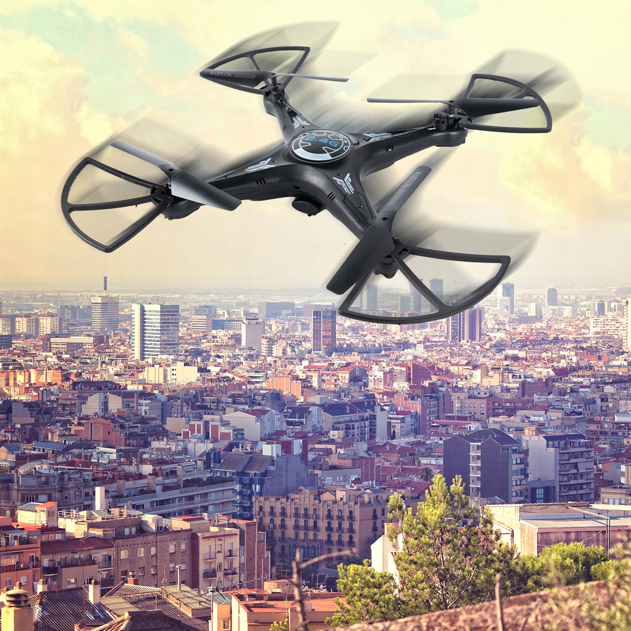 DRON S 2MPx FULL HD WIFI KAMERA ROZSAH 100M DÁLKOVÉ OVLÁDÁNÍ Kód výrobce 108094