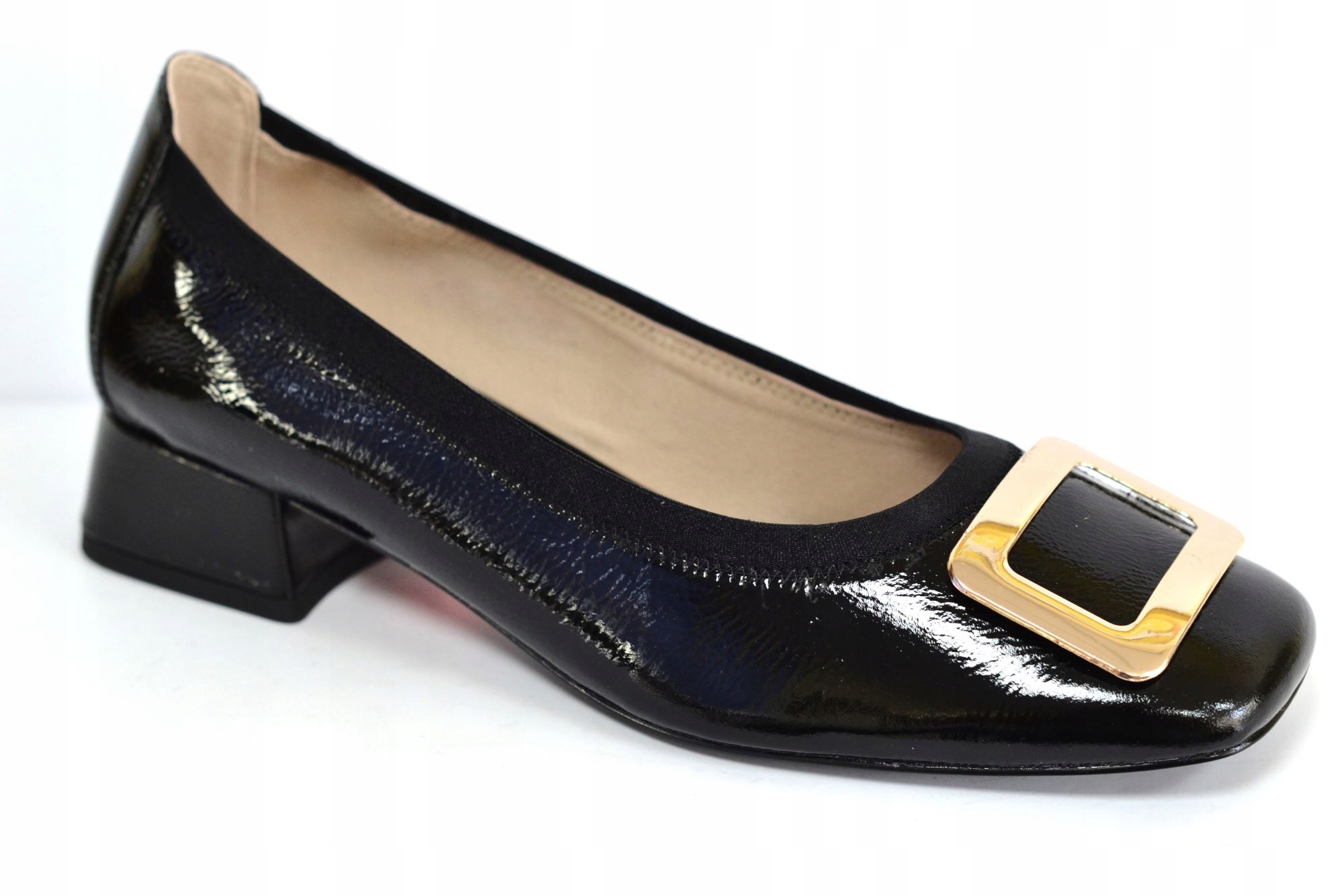 Caprice 22300-44 Černé Lodičky Lak Naplak VEL.37