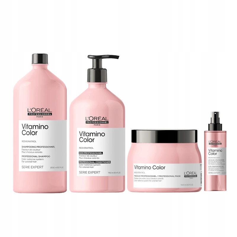 Loreal Vitamino šampon 1500 ml kondicionér 750 ml maska 500 ml kúra 190 ml