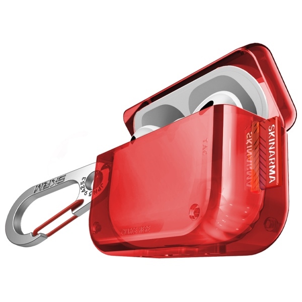 Etui Skinarma Saido do AirPods Pro 2 czerwony