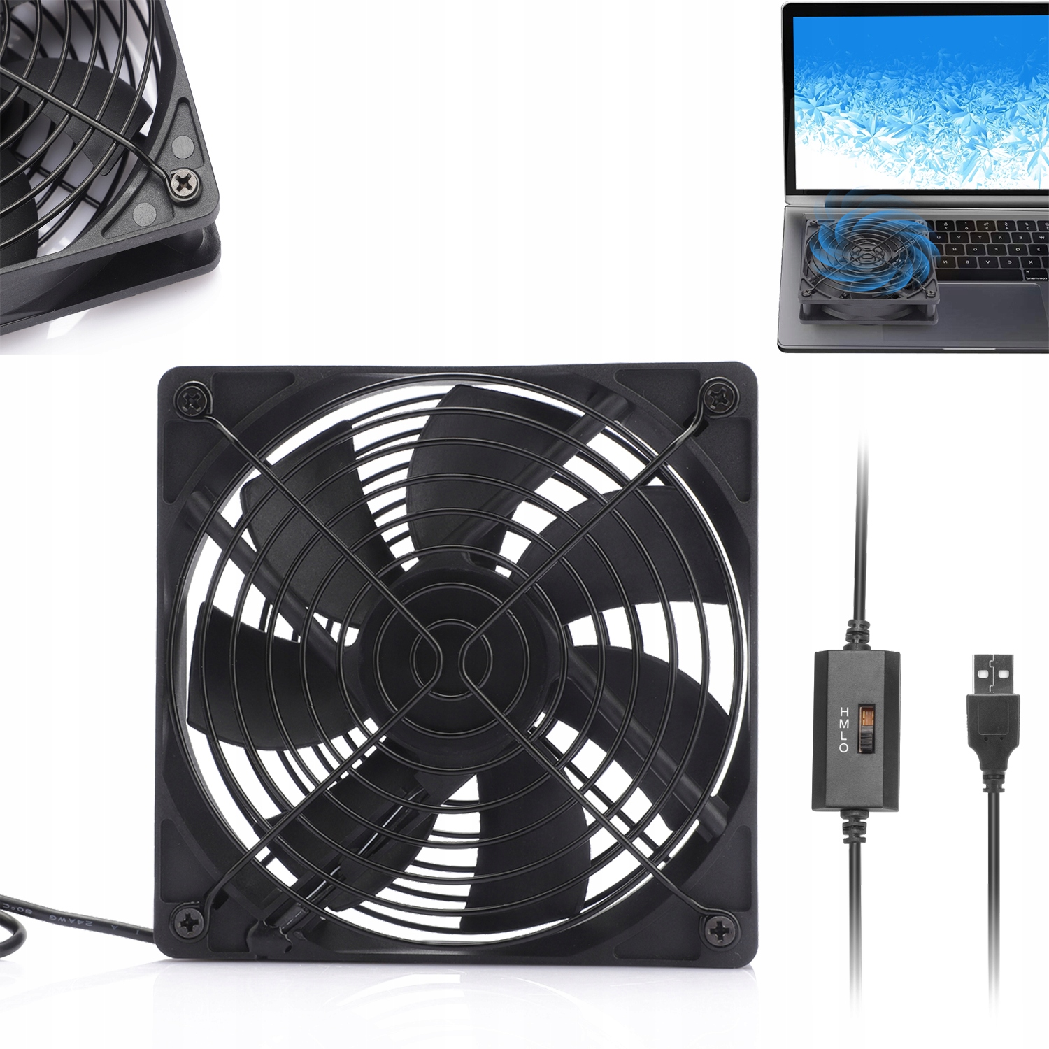 

Wentylator 5V Usb Chłodzący Do PC/LAPTOPA/PS4 12CM