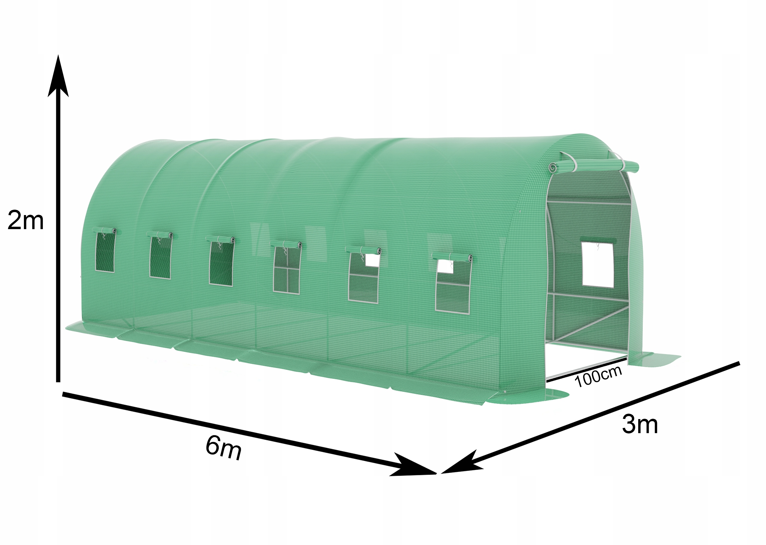 FOLIA ZAMIENNA POSZYCIE NA TUNEL OGRODOWY SZKLARNIA 6x3x2m 18m² FOLIAK UV-4 Kod producenta Folia 18 m2