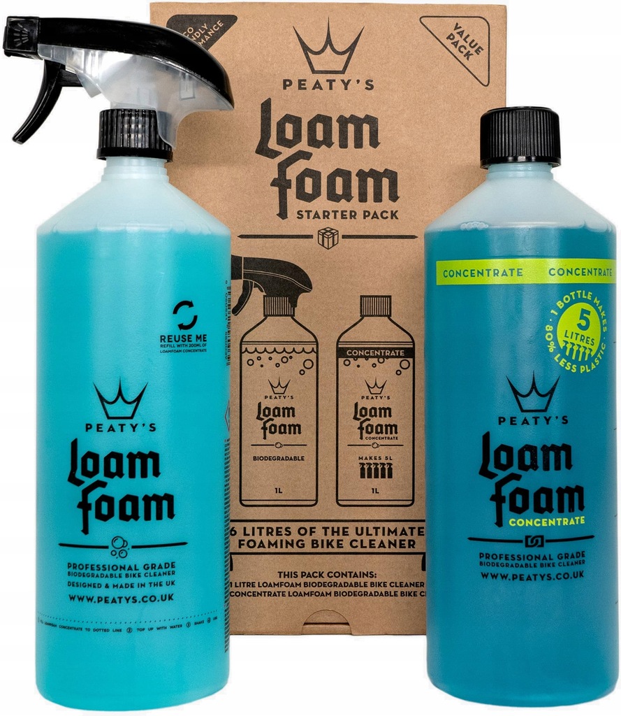 Płyn do Czyszczenia Peaty's LoamFoam Starter Pack 1L 1L koncentrat