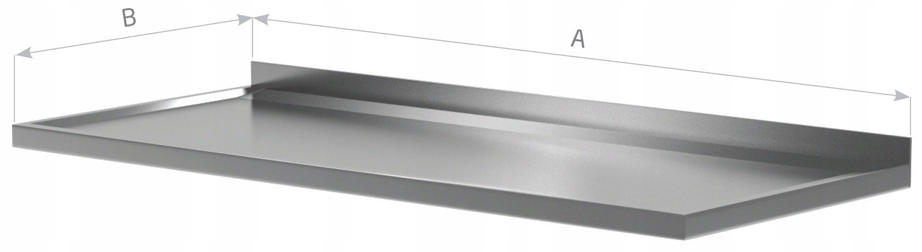 BLAT ZE STALI NIERDZEWNEJ PRZETŁOCZENIE 130x70 Stan opakowania oryginalne