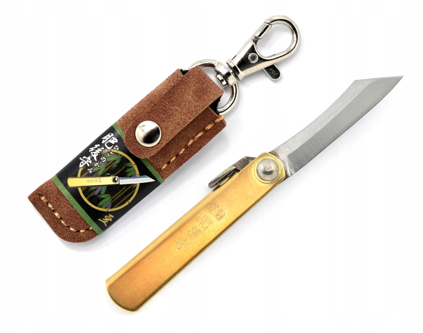 Higonokami, skládací nůž 3,8 cm SK-5 pouzdro červené
