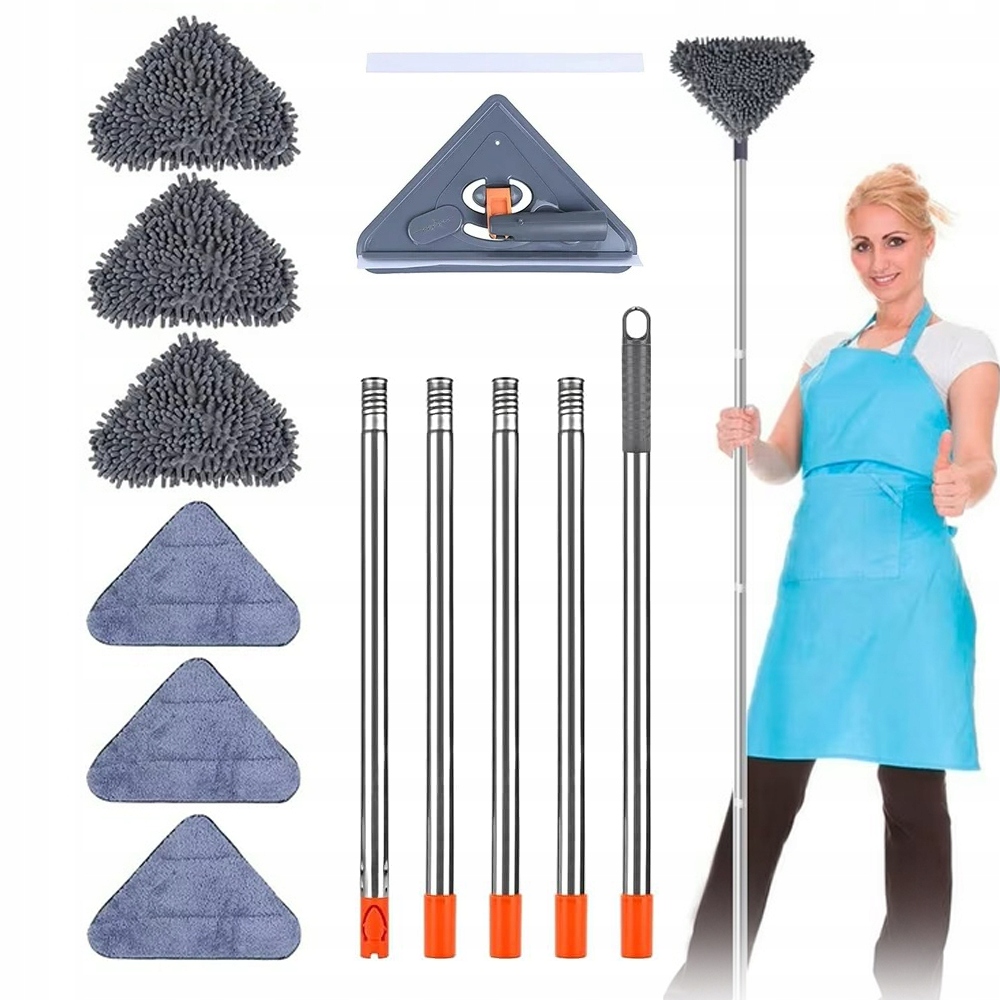 Levně Kartáč Na Čištění Mopu Otočná Regulace 360° 6 Nástavců