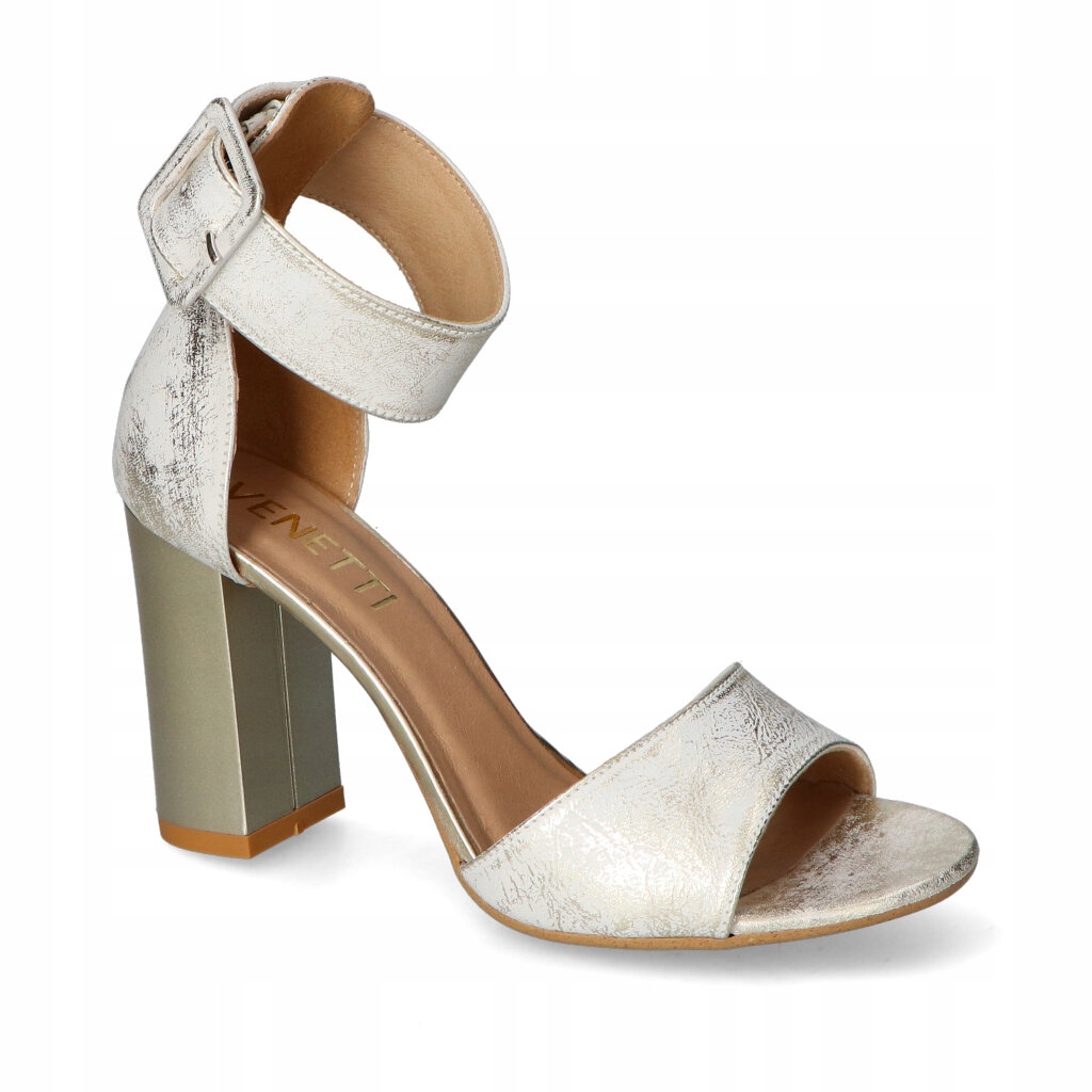 Sandály Venetti 1822 Zlaté přetíratelné 39