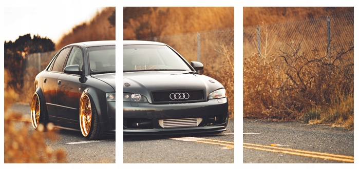 3x OBRAZ NA ŚCIANĘ SAMOCHÓD AUDI A4 30x40