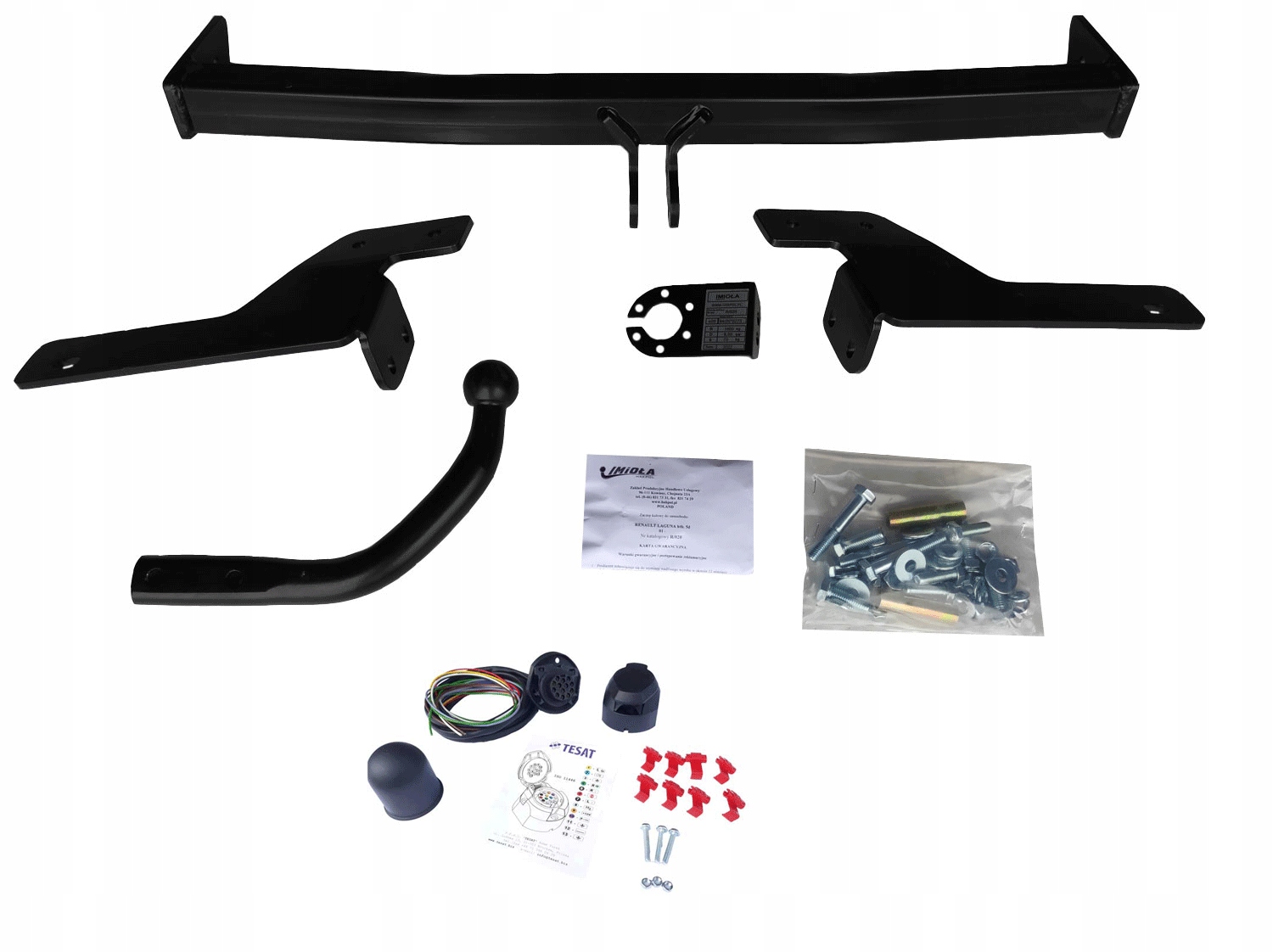 HAK HOLOWNICZY RENAULT LAGUNA II 2 HTB 2001-2007 + gniazdo 13p