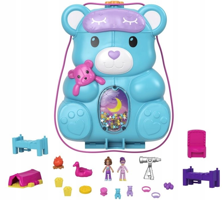 

Polly Pocket Kompaktowa Torebka Miś Zestaw HGC39