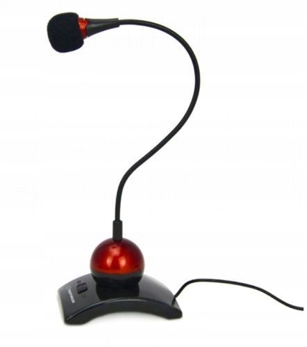 Czuły Mikrofon Stojący Biurowy Wejście 1x JACK Do Komputera Laptopa Stan opakowania oryginalne