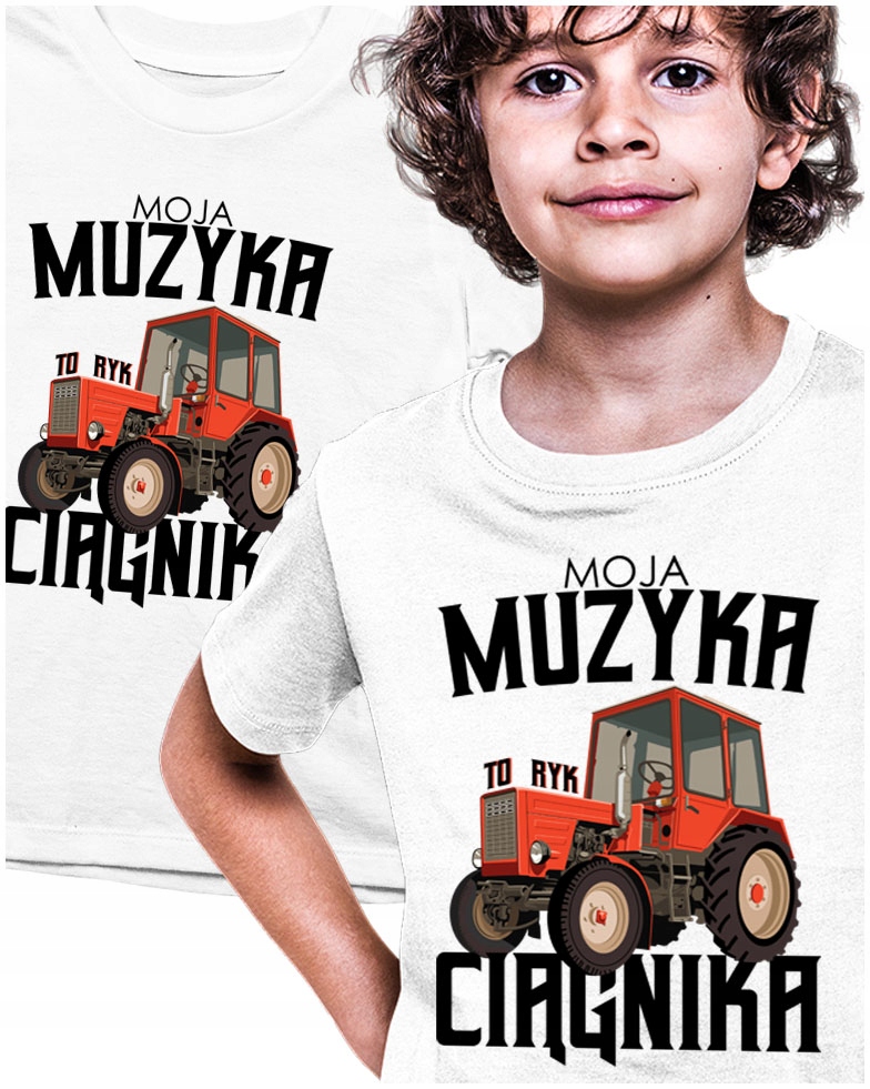 Tshirt Moja Muzyka to ryk ciągnika 122