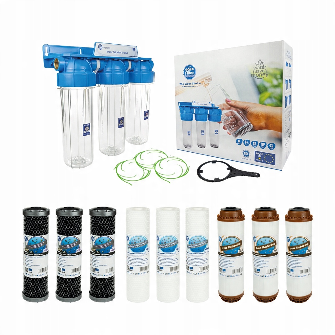

Filtr wody odżelaziacz 3/4" Aquafilter+wkłady