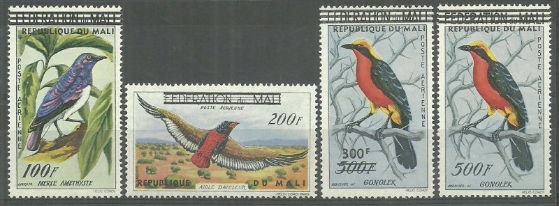 Mali 1960 Mi 14-17 Z podlepką *