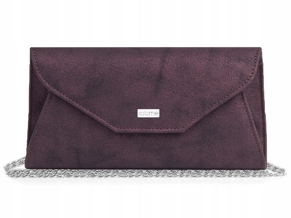 

Bordowa Kopertówka Torebka Damska Solome Brokat M9