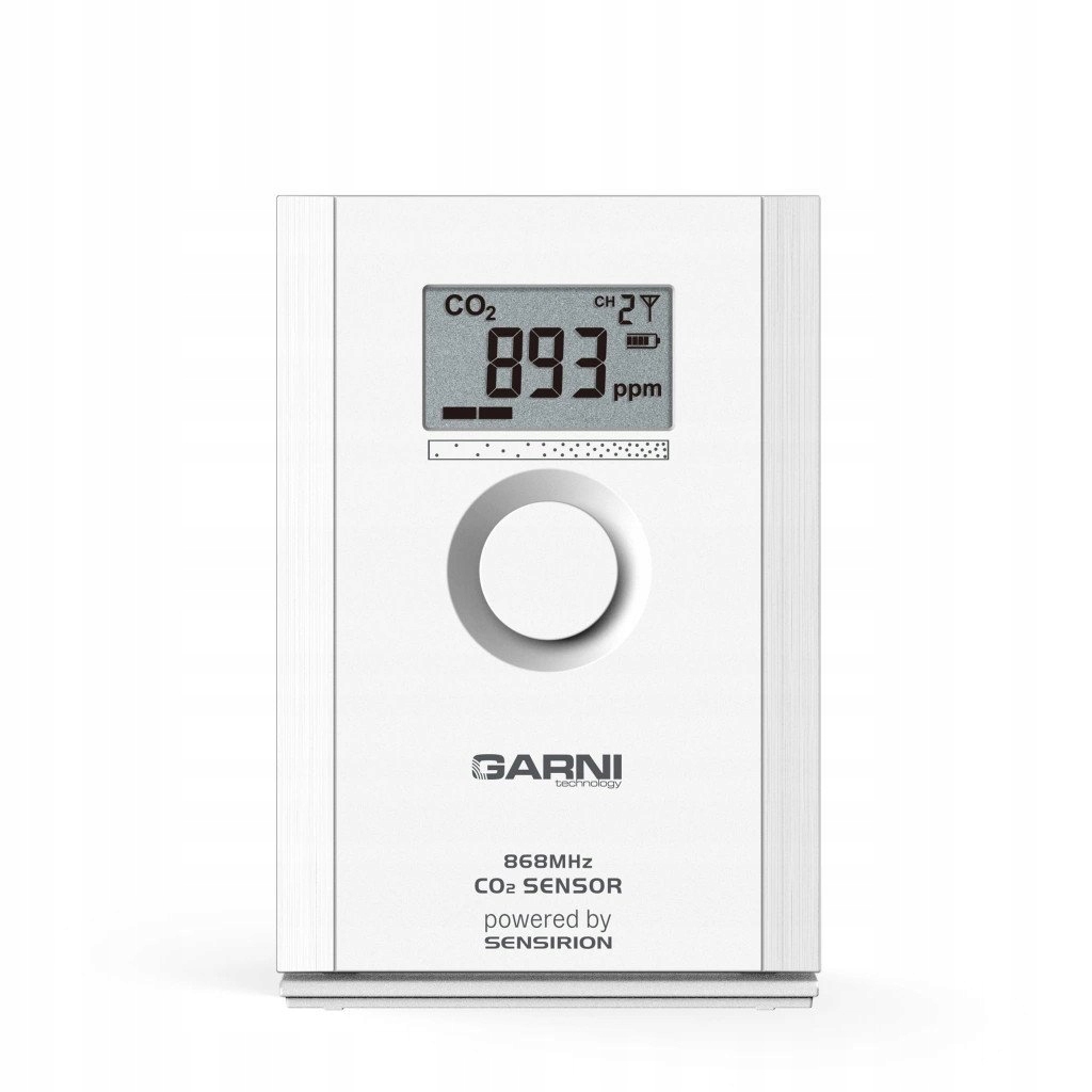 Garni 102Q czujnik jakości powietrza stężenia CO2 bezprzewodowy wewnętrzny