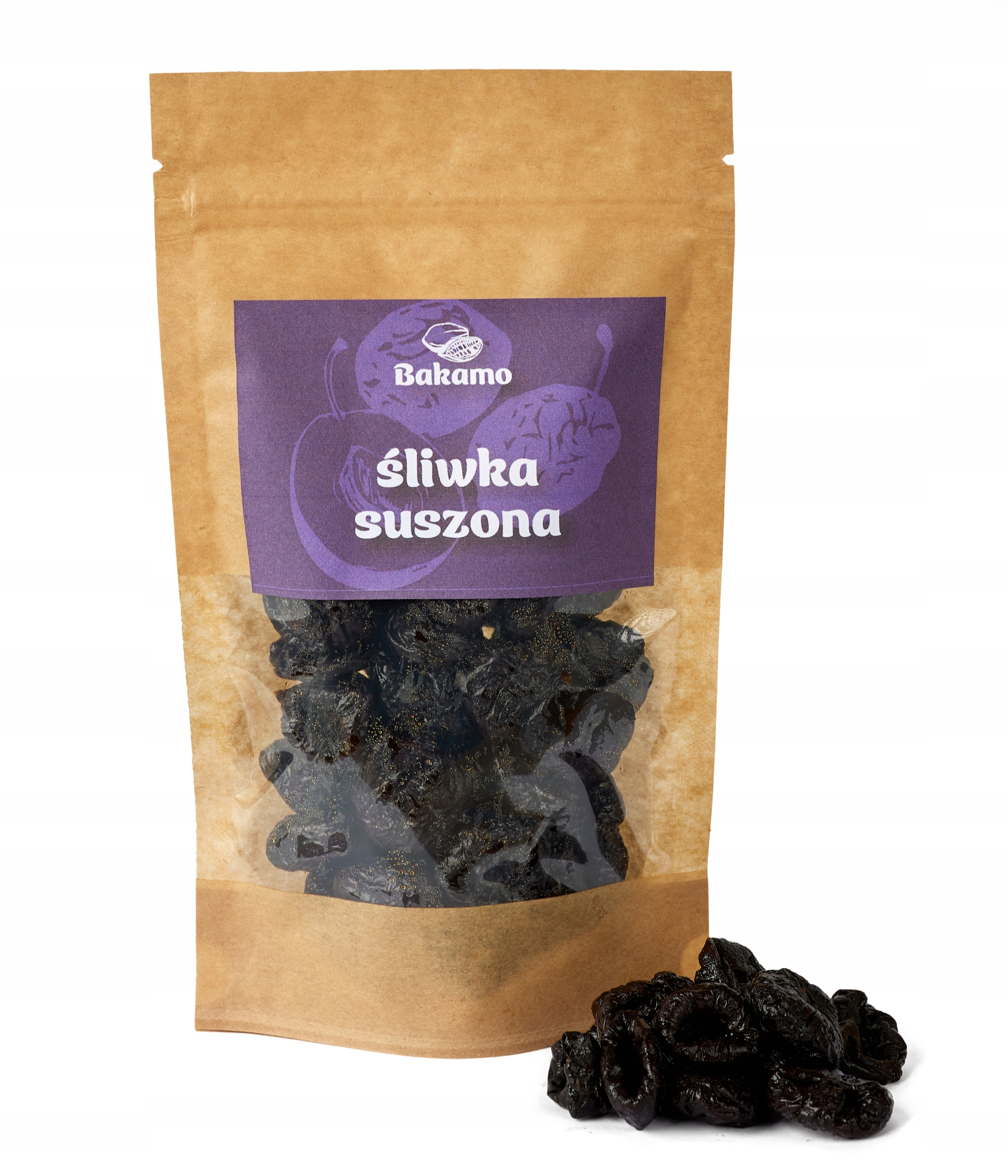 Sušené Švestky 500g Švestka bez pecek vysoká kvalita, lahodné, 0,5 kg Bakamo