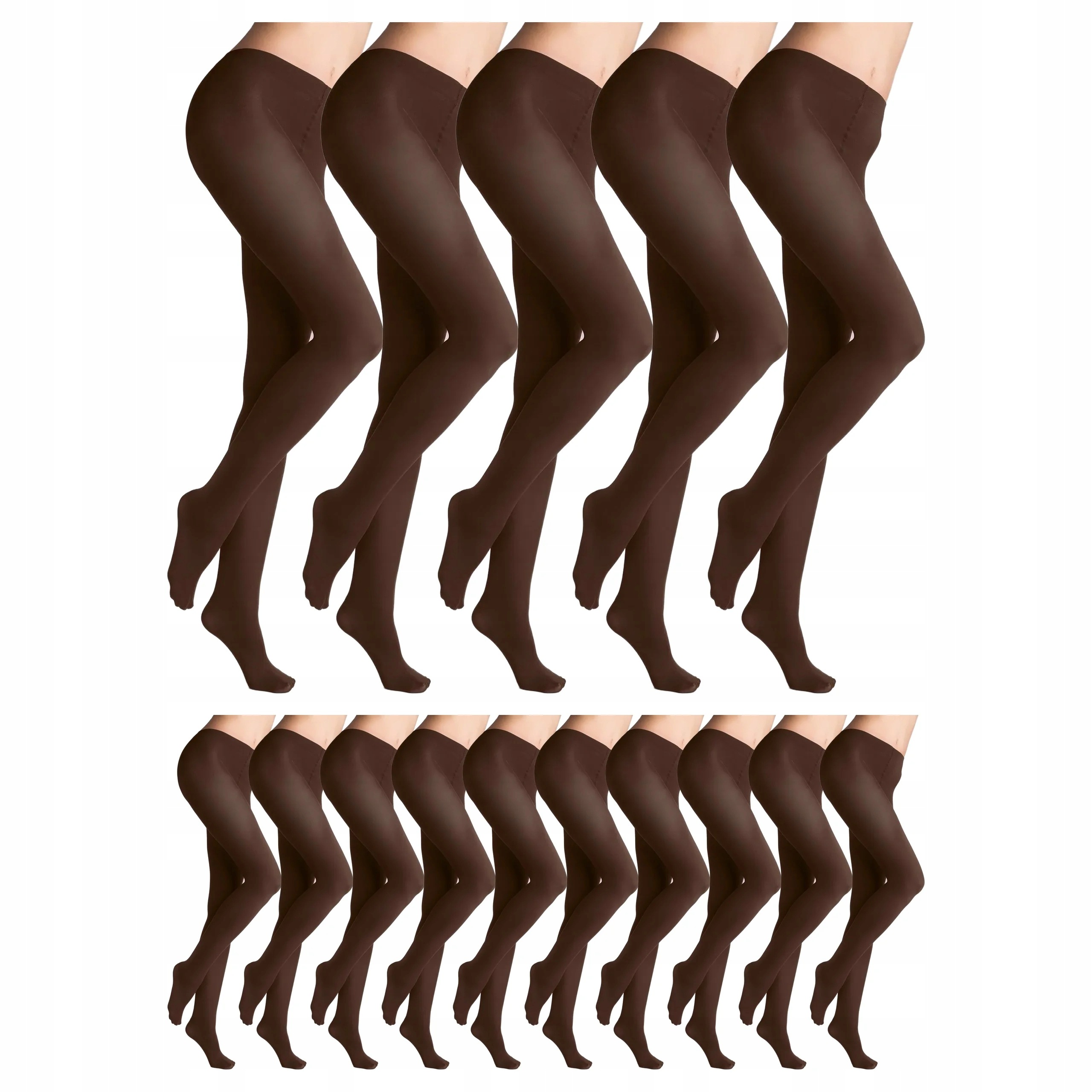 15 x Krycí punčocháče bez kalhotek Micro 60 den Marilyn Caffe 2-S
