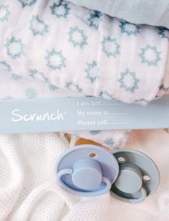 Pojemnik na smoczek Niebieski / Babyono Kolor odcienie niebieskiego