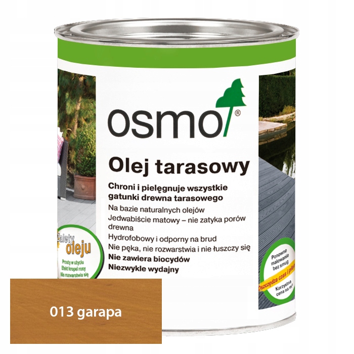 

Osmo 013 Olej tarasowy 0,75L Garapa